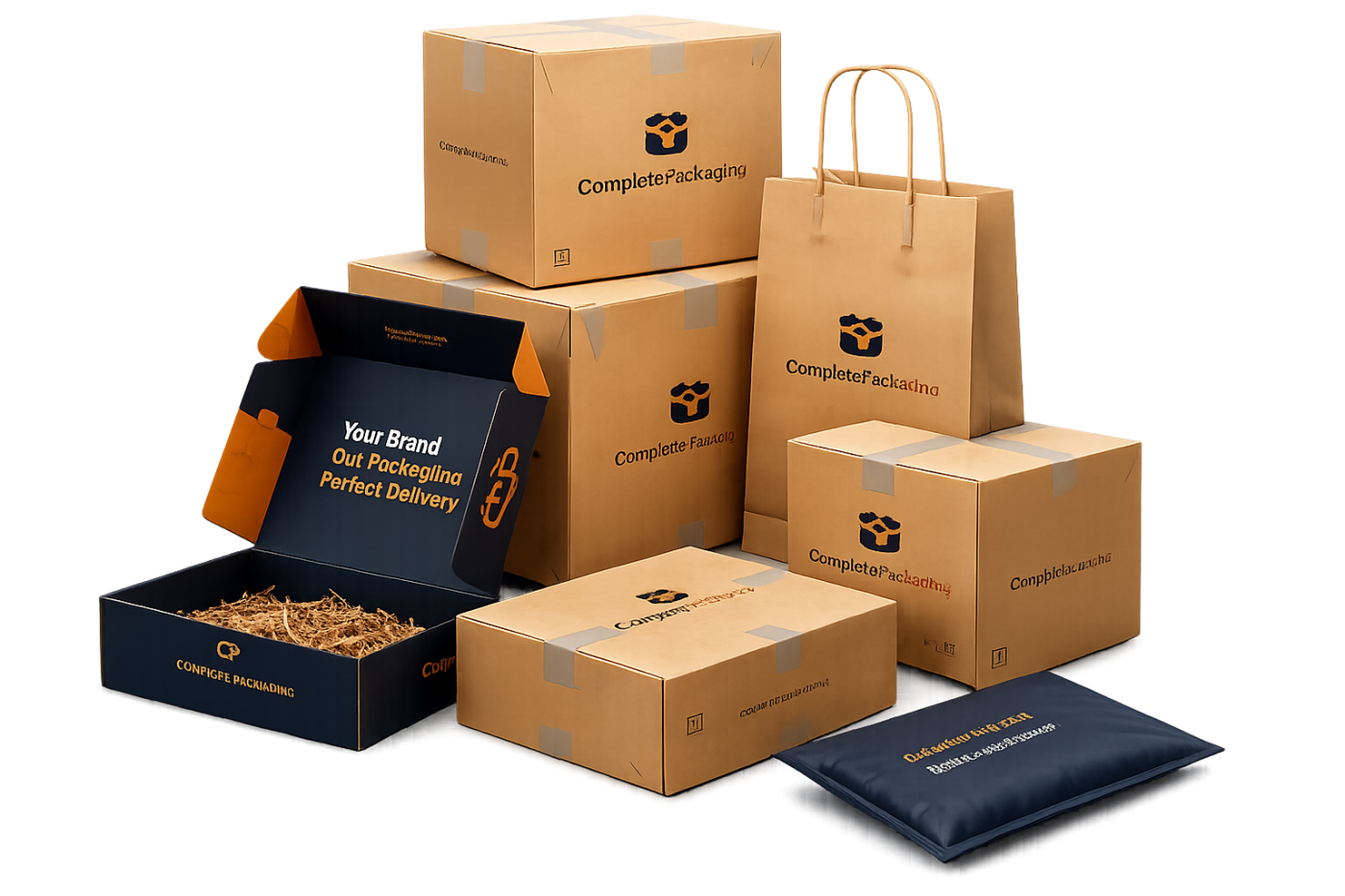 Premium custom packaging boxes, bags, and mailers